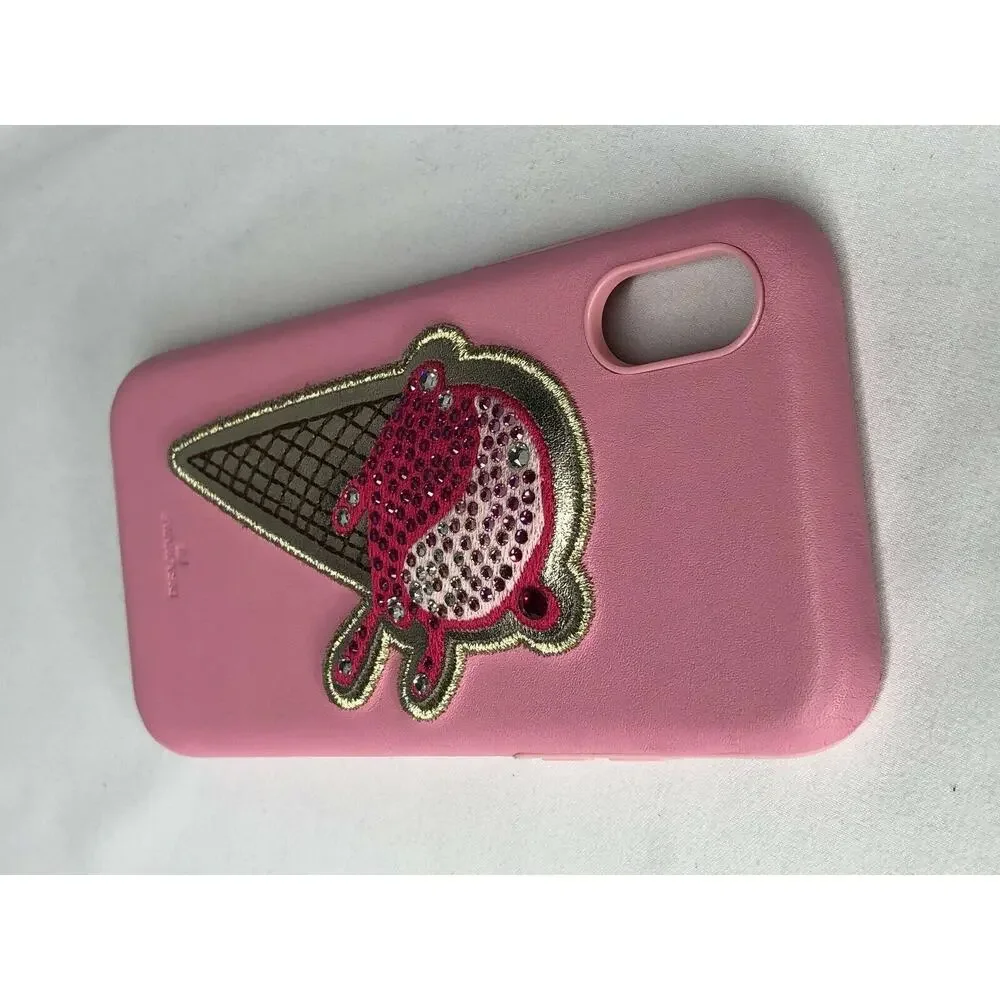 Swarovski Ice Cream  iPhone XS / X Case pink